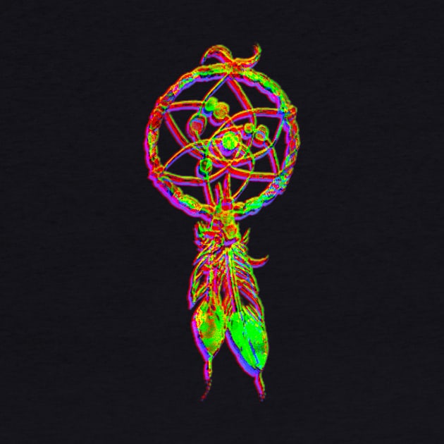 Psychedelic dream catcher by indusdreaming